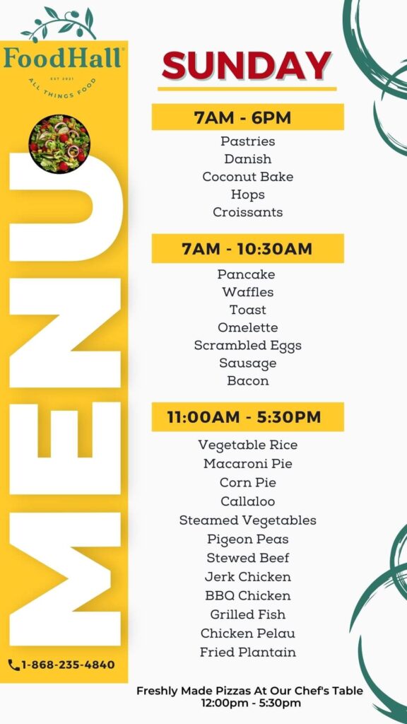 Daily Menu – Food Hall